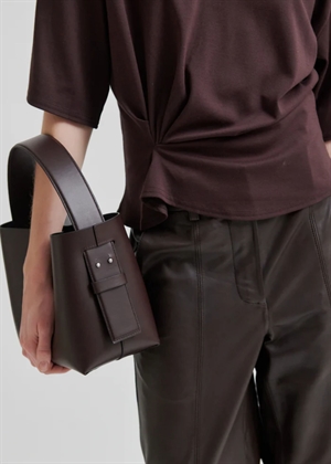 Leata leather bag Chocolate Plum Second Female 